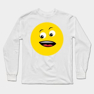 Emoji - surprised face Long Sleeve T-Shirt